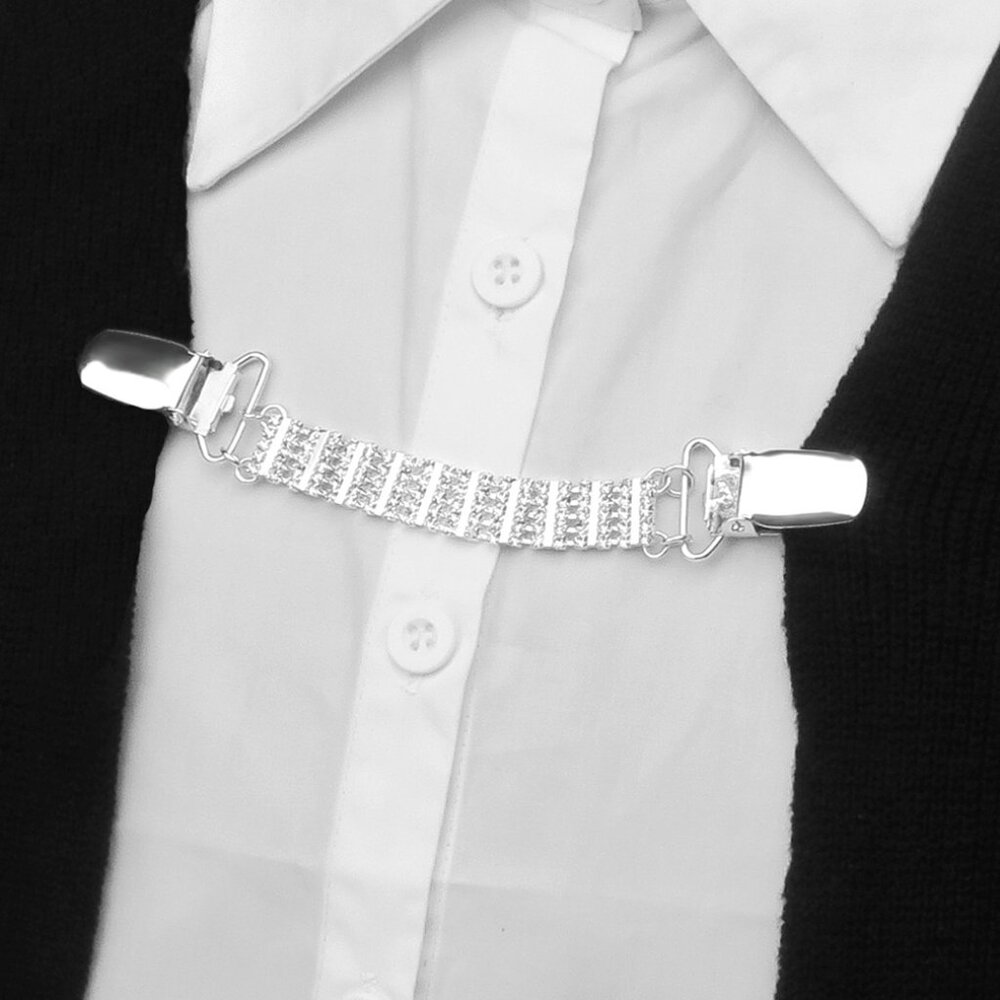 Diamond Sweater Clip NEW Pin Jacket Dress Cinch Cardigan Scarf Blouse Cape